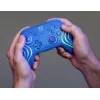 Káblový a bezdrôtový gamepad Turtle Beach Afterglow Wave Blue pre Nintendo Switch 2 – Bluetooth/USB-C, RGB, integrovaná 20-hodinová batéria, 3 m kábel
