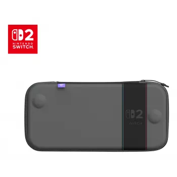 Cestovné puzdro Turtle Beach PlayTrek tenké puzdro pre Nintendo Switch 2 — antracitová čierna, 290×58×145 mm