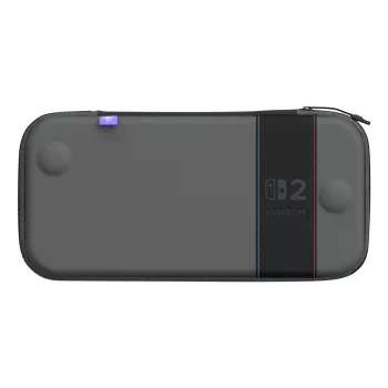 Cestovné puzdro Turtle Beach PlayTrek tenké puzdro pre Nintendo Switch 2 — antracitová čierna, 290×58×145 mm