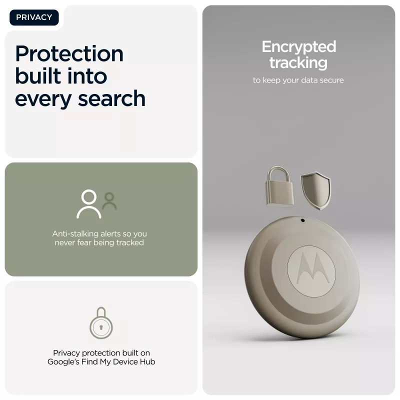 Vyhľadávač Motorola moto tag 2 — univerzálny Bluetooth tracker, zelená, batéria CR2032, až 14400 hodín