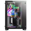 Mars Gaming MCV3 čierna Custom XXL E-ATX herná veža predné a bočné okno z tvrdeného skla dvojkomorový modulový rám