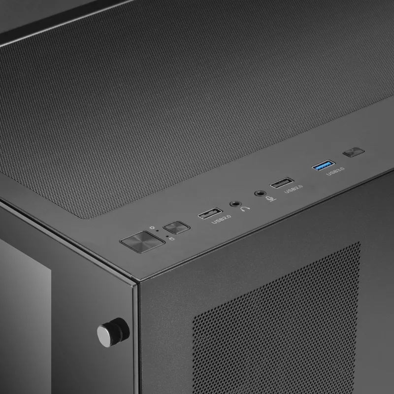 Mars Gaming MCV3 čierna Custom XXL E-ATX herná veža predné a bočné okno z tvrdeného skla dvojkomorový modulový rám