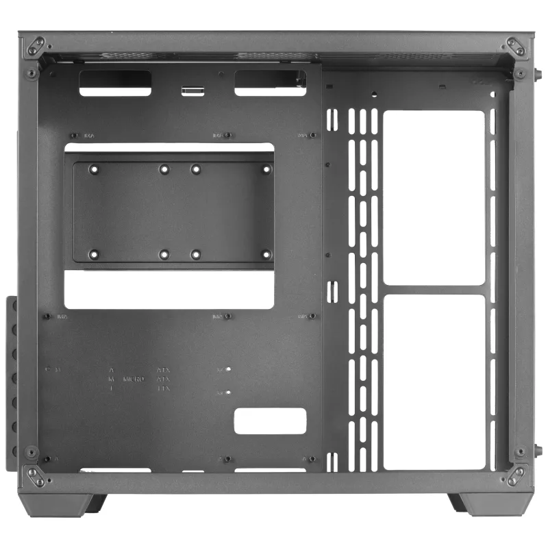 Mars Gaming MCV3 čierna Custom XXL E-ATX herná veža predné a bočné okno z tvrdeného skla dvojkomorový modulový rám