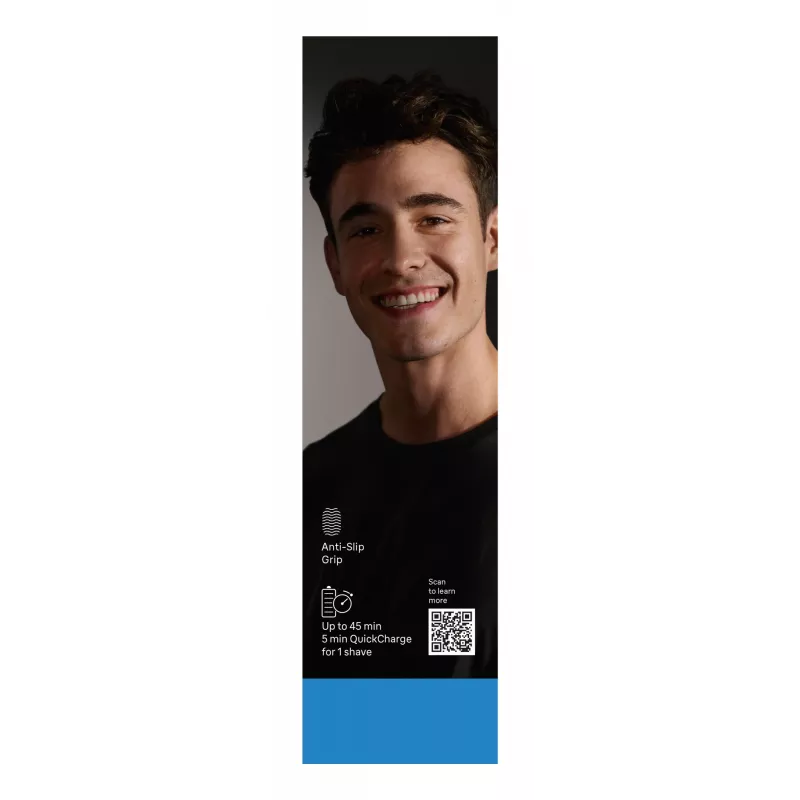 Elektrický holiaci strojček BRAUN Series 3 3040 nabíjateľný čierna/modrá, model 3040