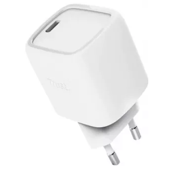 Nabíjačka Trust Maxo 30W USB-C GaN nabíjačka pre interiér rýchle nabíjanie biela