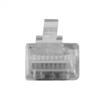 ACT RJ45 (8P/8C) modulárny konektor samec pre okrúhly kábel s plnými vodičmi