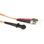 ACT 2 m LSZH multimode 62,5/125 OM1 optický patch kábel duplex s MTRJ- a ST-konektormi