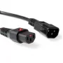 ACT napájací kábel C13 IEC Lock C14 čierny 1 m PC1024 230 V 10 A