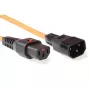 ACT napájací kábel C13 IEC Lock C14 oranžový 3 m PC942 230V 10A