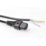 ACT napájací kábel C13 IEC Lock otvorený koniec čierny 2 m PC1025 230 V 10 A