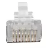ACT RJ45 (8P/8C) CAT6A tienený modulárny konektor pre kruhový kábel s plnými alebo lankovými vodičmi
