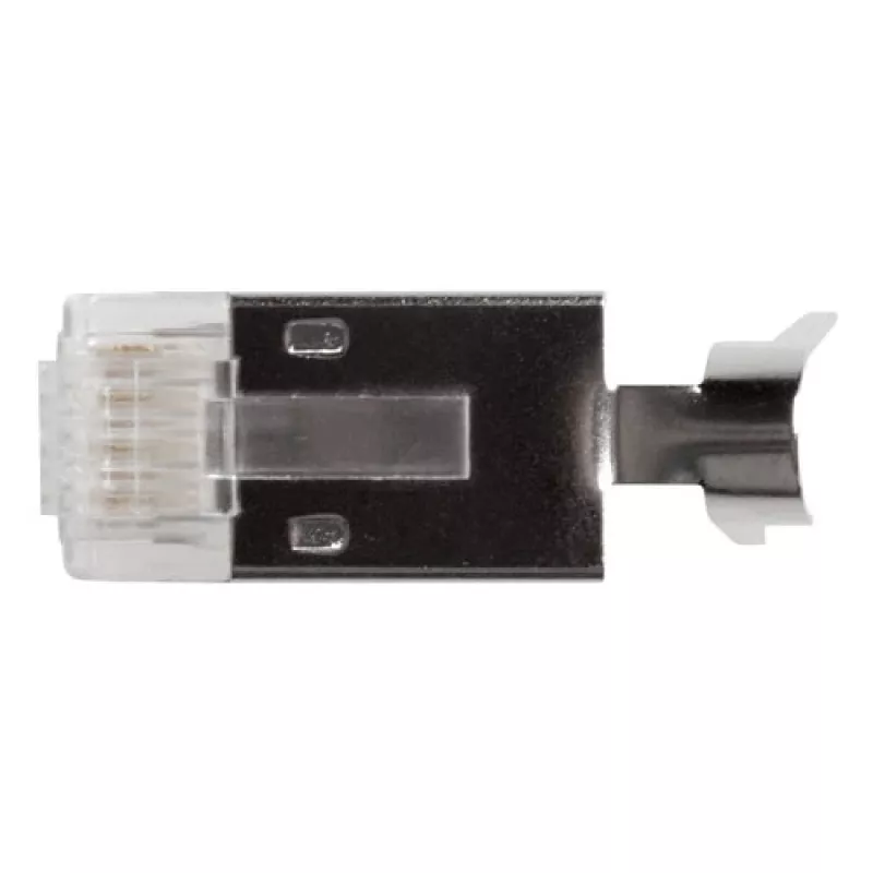 ACT RJ45 (8P/8C) CAT6A tienený modulárny konektor pre kruhový kábel s plnými alebo lankovými vodičmi