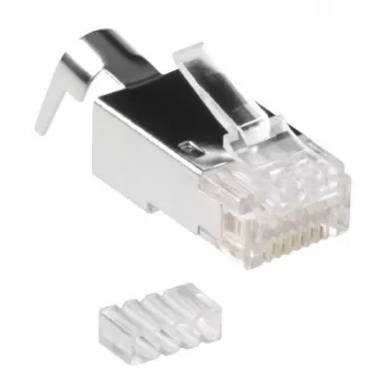 ACT RJ45 (8P/8C) CAT6A tienený modulárny konektor pre kruhový kábel s plnými alebo lankovými vodičmi
