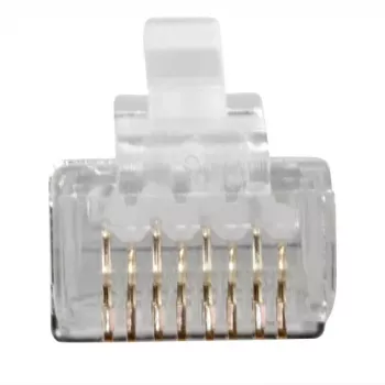 ACT RJ45 (8P/8C) CAT6A tienený modulárny konektor pre kruhový kábel s plnými alebo lankovými vodičmi