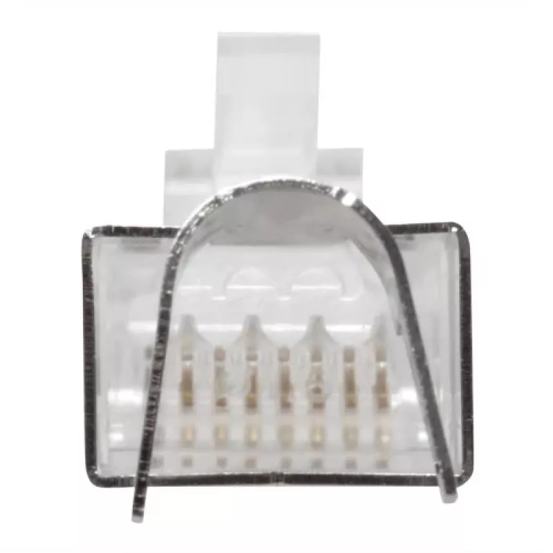 ACT RJ45 (8P/8C) CAT6A tienený modulárny konektor pre kruhový kábel s plnými alebo lankovými vodičmi