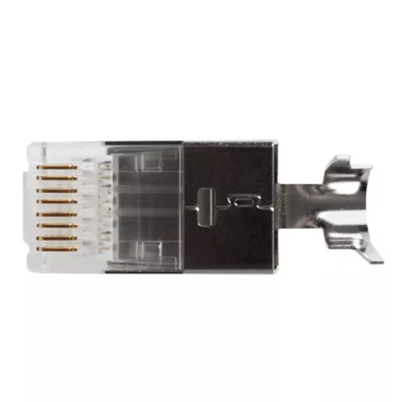 ACT RJ45 (8P/8C) CAT6A tienený modulárny konektor pre kruhový kábel s plnými alebo lankovými vodičmi