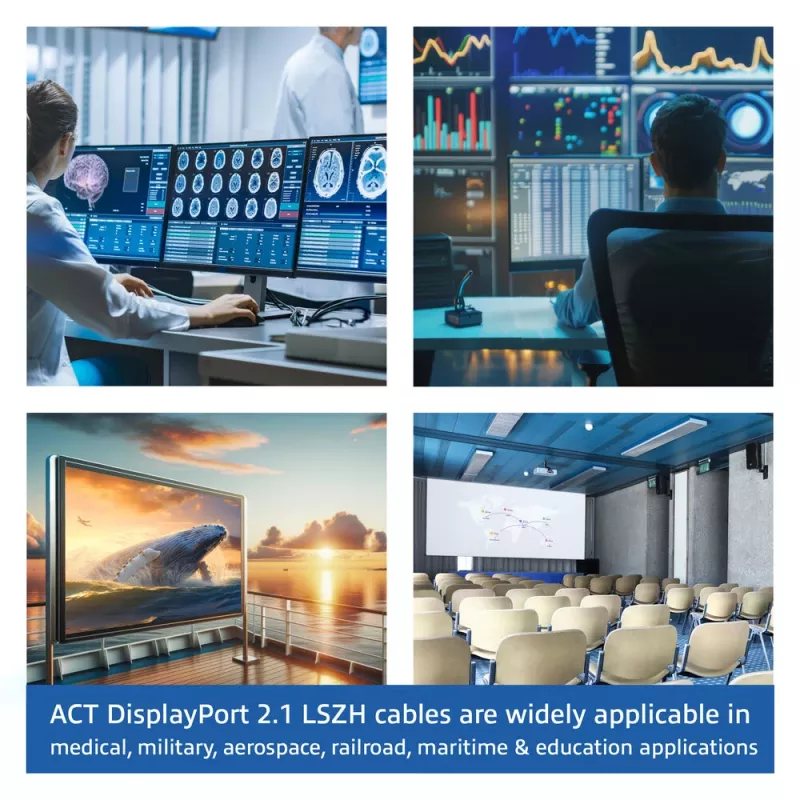 ACT AK4171 DisplayPort kábel 15 m čierny