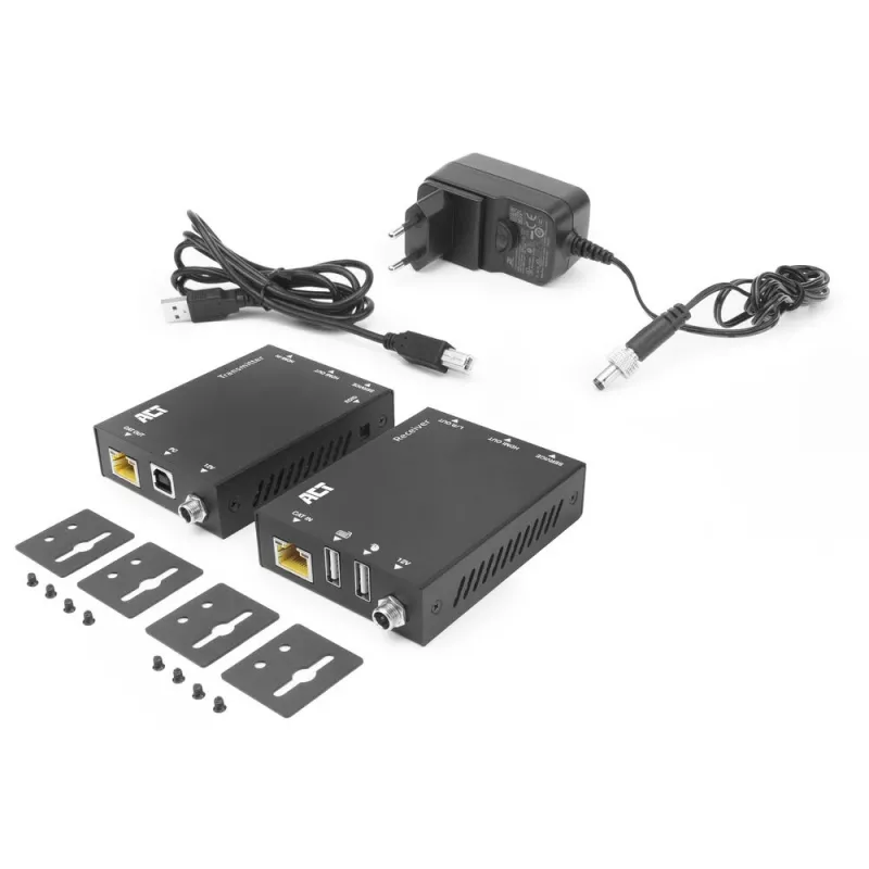 ACT 4K HDMI 2.0 KVM extender set cez CAT6A až do 70 metrov