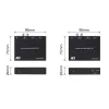 Audio extender set ACT AC7710 — digitálny/analógový cez Cat5e/Cat6 s DAC, TOSLINK I/O, až do 300 m, 5V USB napájaný