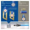 ACT modrý 50 metrov S/FTP CAT6A B2ca PoE++ 100W plný vopred zostavený inštalačný kábel, RJ45 konektor samec – samec