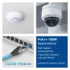 ACT modrý 65 metrov S/FTP CAT6A B2ca PoE++ 100W plný vopred zostavený inštalačný kábel, RJ45 konektor samec – samica