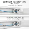 ACT modrý 65 metrov S/FTP CAT6A B2ca PoE++ 100W plný vopred zostavený inštalačný kábel, RJ45 konektor samec – samica