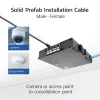ACT modrý 65 metrov S/FTP CAT6A B2ca PoE++ 100W plný vopred zostavený inštalačný kábel, RJ45 konektor samec – samica