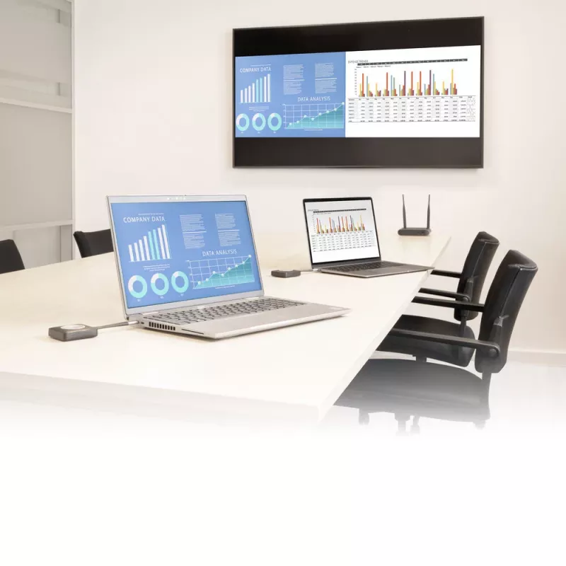 ACT Aero 4K bezdrôtový prezentačný systém, desktop, čierna, sivá, 3840 x 2160, 2160p, USB Type-C, USB