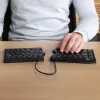R-Go Tools ergonomická klávesnica R-Go Split Break so softvérom na prestávky, ergonomická delená klávesnica, QWERTY (NORDIC), Bluetooth, čierna