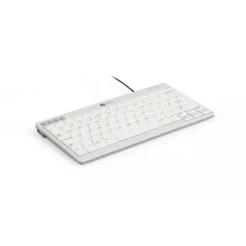 BakkerElkhuizen UltraBoard 950 V2 UK Qwerty, káblová, USB, nožnicové spínače, QWERTY, tmavosivá, svetlosivá
