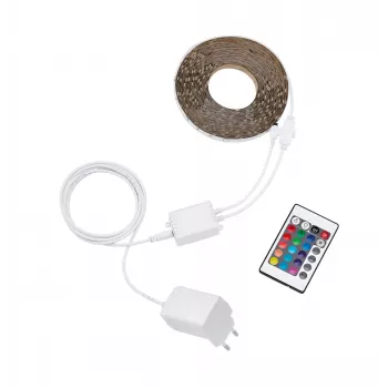 Philips LED pásik 15 m RGB kompletná súprava s diaľkovým ovládačom, stmievateľný, 230 V