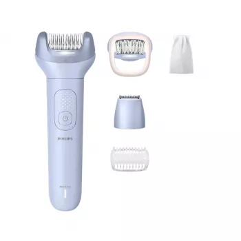 Epilátor Philips 8000 Series BRE711/00 — 32 pinzet, 2 rýchlosti, mokré a suché použitie, integrovaná Li-Ion batéria, modrý
