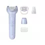 Epilátor Philips 8000 Series BRE711/00 — 32 pinzet, 2 rýchlosti, mokré a suché použitie, integrovaná Li-Ion batéria, modrý