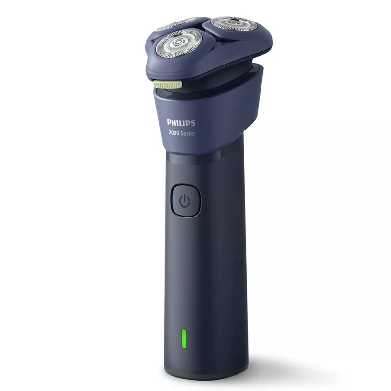 Rotačný holiaci strojček Philips 2000 Series S2885/00 – 3-hlavový, NiMH akumulátor, mokré a suché holenie, modrá