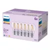 Philips filamentová žiarovka číra 60 W A60 E27 x6, 7 W, 60 W, E27, 806 lm, 15000 h