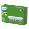 Philips Ultra Efficient LED žiarovka GU10, 2,1 W (ekvivalent 50 W), 2700 K, 36 stupňov, balenie po 6 ks
