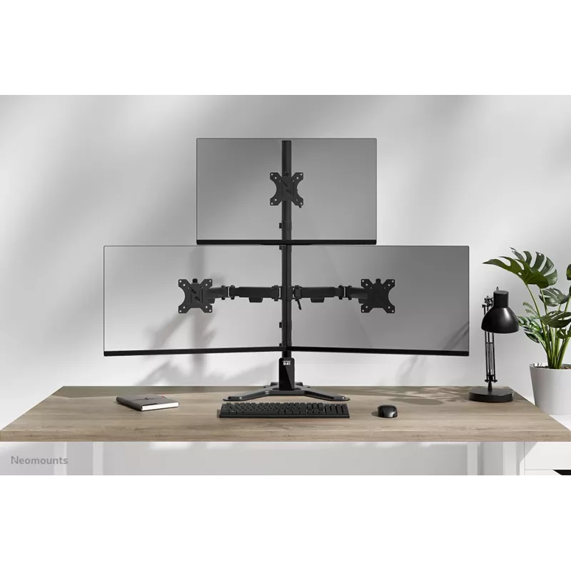 Neomounts DS45-600BL2-1 stojan na tri monitory 25,4–81,3 cm (10–32