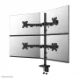 Rameno na štyri monitory Neomounts DS60-600BL2-2 pre 10–32 inch obrazovky, VESA 75x75–100x100, max. nosnosť 8 kg, svorka/prechodka v stole, čierne