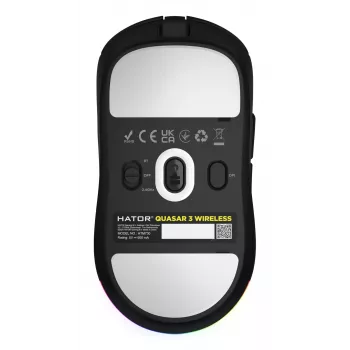 HATOR Quasar 3 Wireless myš Gaming obojručná RF Wireless + Bluetooth + USB Type-A optická 12000 DPI