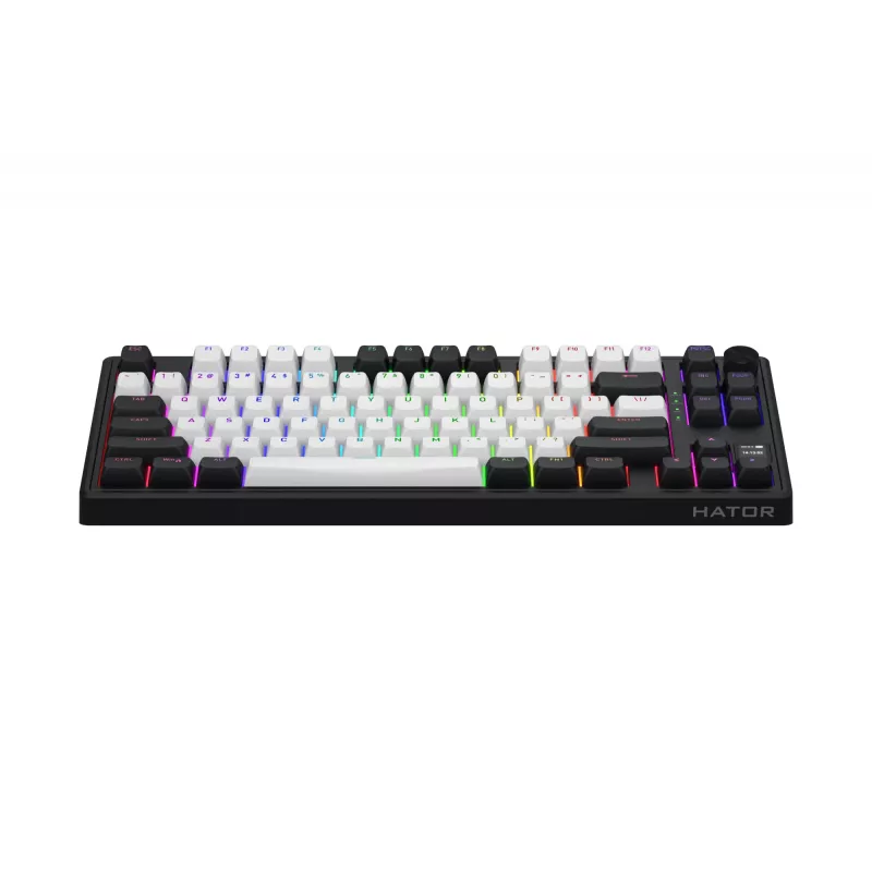 HATOR Skyfall 80 MAG ULTIMA 8K bezdrôtová klávesnica Gaming USB + RF Wireless + Bluetooth QWERTY US English čierna, biela