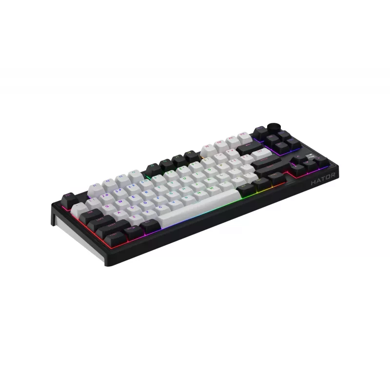 HATOR Skyfall 80 MAG ULTIMA 8K bezdrôtová klávesnica Gaming USB + RF Wireless + Bluetooth QWERTY US English čierna, biela