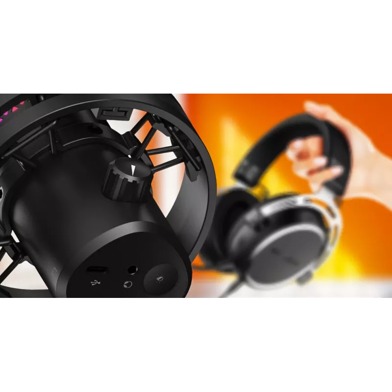 HATOR Dreamcast X, čierny, podcastový mikrofón, -32 dB, 20 - 16000 Hz, 16 bit, 96 kHz, 70 dB