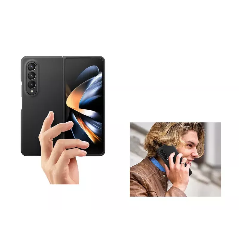 Puzdro na telefón kryt Samsung Galaxy Z Fold4 EF-VF936LBEGWW kožené čierne