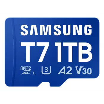 Samsung T7 microSD karta, 1 TB, MicroSDXC, UHS-I, 170 MB/s, trieda 3 (U3), V30