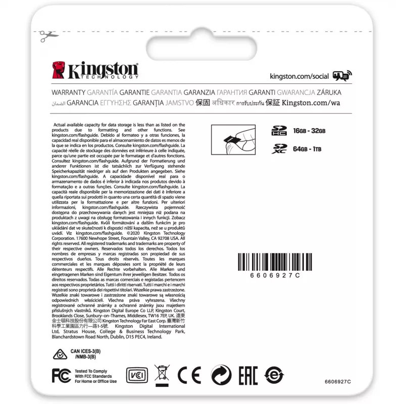 Pamäťová karta SDXC 64GB C10/SDS2/64GB Kingston