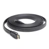 HDMI-HDMI kábel v2.0 3D TV High Speed Ethernet 1,8 m plochý (pozlátené konce)