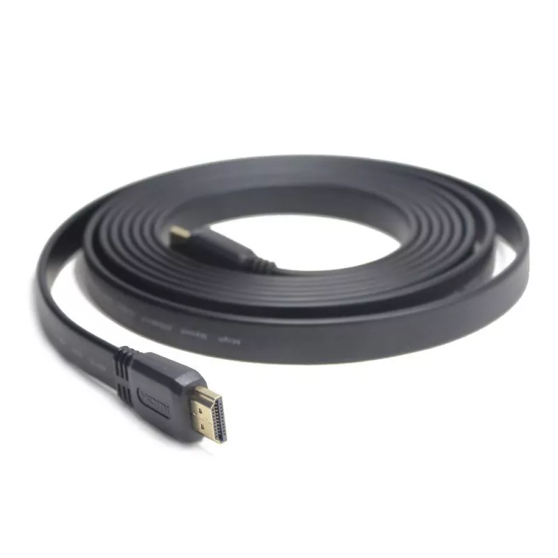 HDMI-HDMI kábel v2.0 3D TV High Speed Ethernet 1,8 m plochý (pozlátené konce)