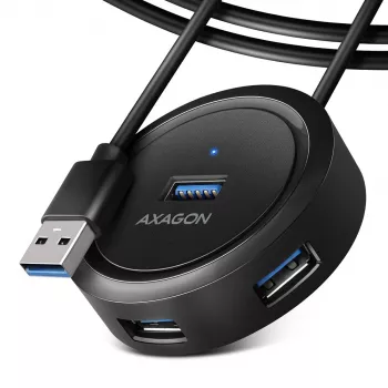 AXAGON HUE-P1AL Hub 4-portový USB 3.2 Gen 1 RUND