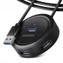 AXAGON HUE-P1AL Hub 4-portový USB 3.2 Gen 1 RUND