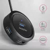 AXAGON HUE-P1AL Hub 4-portový USB 3.2 Gen 1 RUND